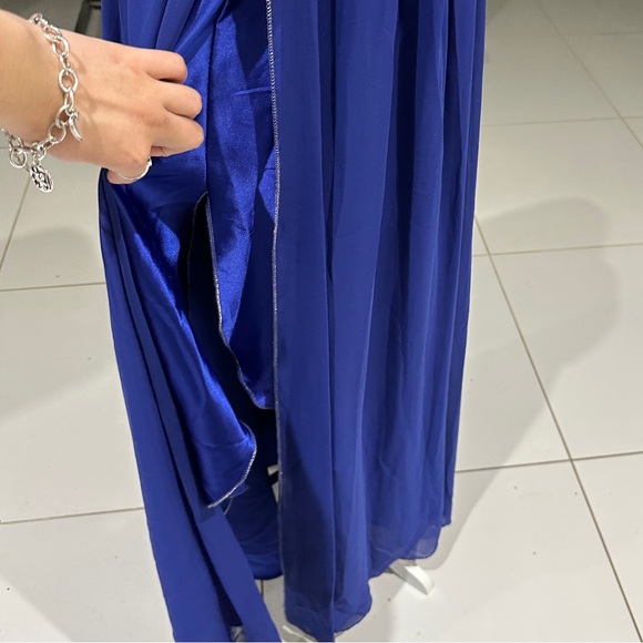Long Blue Party Dress - Picture 6 of 6
